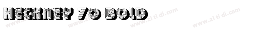 Heckney 70 Bold字体转换